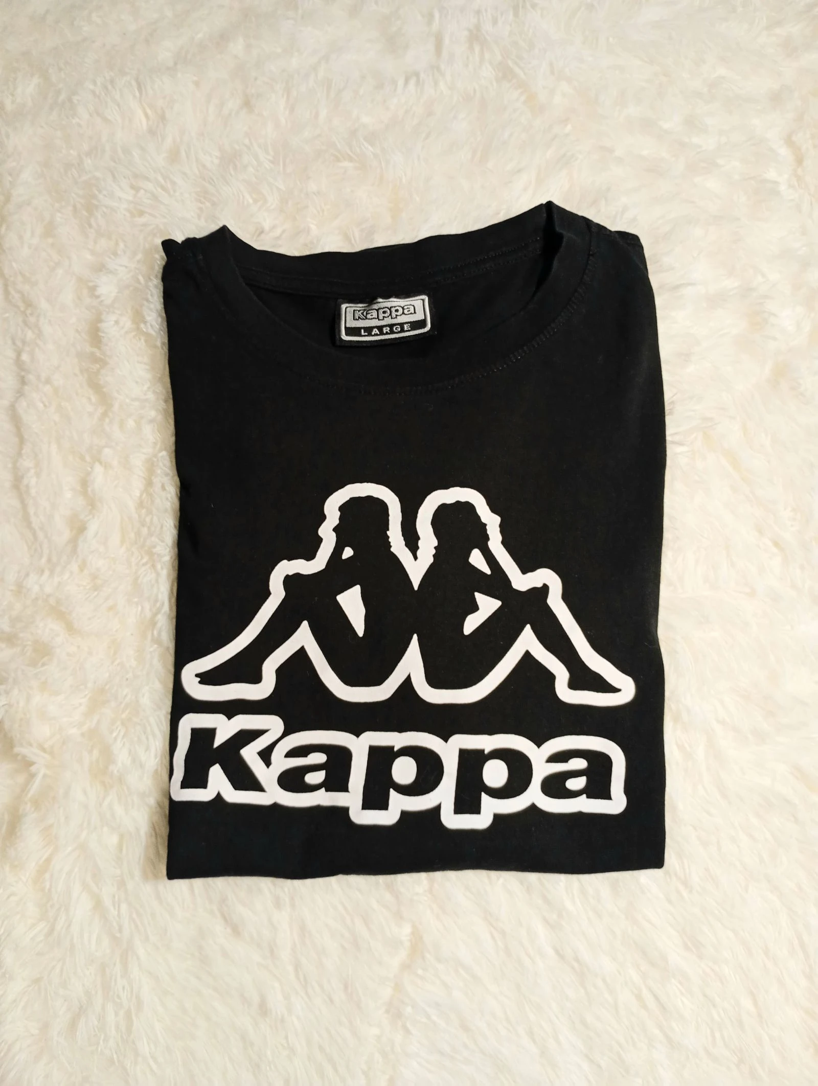 Vintage Kappa Logo T-Shirt Black | Size L – photo 9